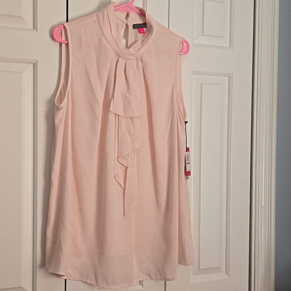 Vince Camuto Light Pink Sleeveless Blouse